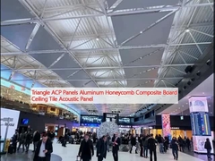 Segitiga ACP Panel Aluminium Honeycomb Composite Board Lantai Langit-langit Panel Akustik