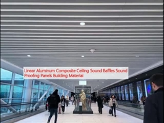Panel Pencegahan Suara Linier Aluminium Komposit Bahan Bangunan