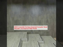 OEM Beton Formica Grooved Panel Akustik Panel dinding tahan suara kayu