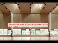 Stadium Natural Veneer Sound Absorbing Grooved Acoustic Panel 59/5mm