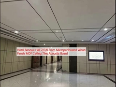 ホテル・バンクホール 2/2/0.5mm マイクロ孔孔木板 MDF 天井タイル アコースティックボード