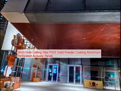 3mm Hole Ceiling Tiles PVDF Solid Powder Coating Aluminium Perforated Acoustic Panels