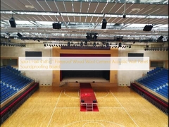 Ruang olahraga 4'x8'x1' tahan api kayu wol semen akustik panel dinding papan kedap suara