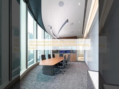 2/2/0.5mm Ruang Pertemuan Walnut Veneer Microperforated Wall Panel Akustik Papan Penyerap Suara