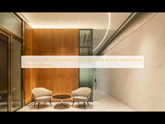2/2/0.5mm Kantor veneer Microperforated Wall Panel Akustik Papan Penyerap Suara