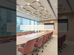 0.9NRC Panel Kayu Mikroporasi 2/2/0.5mm Papan Wall Akustik Kayu Absorbing Sound