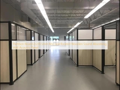 Papan partisi 2/2/0.5mm Panel akustik dinding berlapis kayu yang menyerap suara