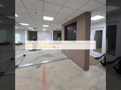Kantor Kayu Slat Panel dinding akustik Soundproof Dekorasi interior Bahan bangunan