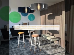 Luxury American Oak Veneer Acoustic Slat Wood Wall Panel