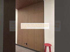 Papan Akustik Goresan Kayu Goresan Interior Produk Bangunan Penyerapan Suara