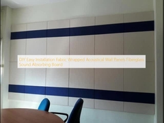 DIY Mudah Pemasangan Kain Terbungkus Panel Tembok Akustik Fiberglass Sound Absorbing Board
