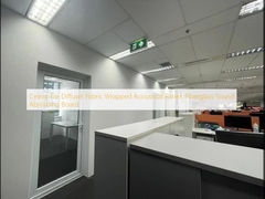 Panel akustik yang dibungkus dengan kain Fiberglass Sound Absorbing Board