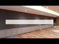 Restoran bahan dekoratif kain dibungkus panel dinding akustik papan penyerap suara