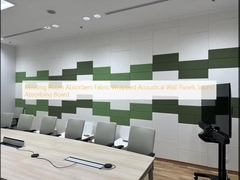 Absorber Ruang Pertemuan Kain Terbungkus Panel Tembok Akustik Papan Absorber Suara