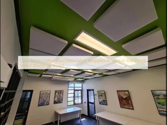 Ruang kelas langit-langit Absorber Kain Terbungkus Panel dinding akustik Papan Absorber Suara