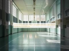 Ruang Olahraga Anti-impact Kain Terbungkus Panel Dinding Akustik Papan Penyerap Suara