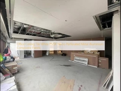 Kantor Lantai Langit-langit Putih PVDF Micro Perforated Metal Aluminium Composite Panel