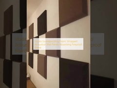 Studio Isolasi Suara Kain Terbungkus Panel Tembok Akustik Absorbing Fireproof Board