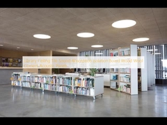 Perpustakaan Lantai Langit-langit Papan Isolasi Penyerapan Suara Kayu Wol Semen Panel Akustik