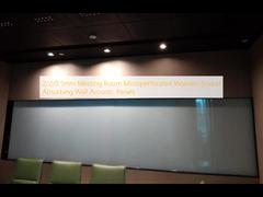 2/2/0.5mm Ruang Rapat Panel Akustik Dinding Absorpsi Suara Kayu Microporrated