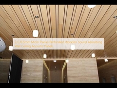 2/2/0.5mm Micro Planks Perforated Wooden Sound Absorbing Wall Ceiling Akustik Panel