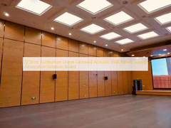 5/3mm Auditorium Linear Grooved Acoustic Wall Panels Papan Isolasi Penyerapan Suara