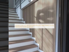 Panel dinding akustik berlubang dengan panel isolasi penyerapan suara