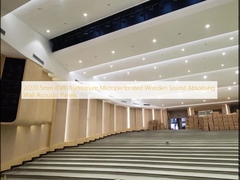 2/2/0.5mm 4'x8' Auditorium Microperforated Panel Akustik Dinding Absorber Suara Kayu