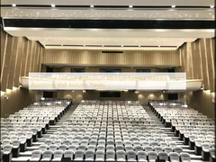 2/2/0.5mm Diffuser Auditorium Microperforated Panel Akustik Dinding Absorber Suara Kayu