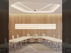 Produk Grosir Grosir Panel Kayu Akustik Microporated Papan Penyedot Suara