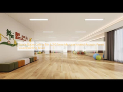 Lantai langit-langit ruang dansa 2/2/0.5mm Panel akustik berlubang mikro Papan penebat suara