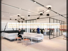 28/4mm Soundproofing Grooved Acoustic Panel Interior Dekorasi Papan Langit-langit