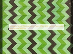 Hexagon Kayu Wool Panel Akustik Kantor dinding Interior Dekorasi bahan kedap suara