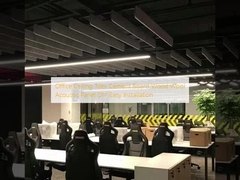 Kantor Lantai Langit-langit Cement Board Kayu Wol Panel Akustik DIY Mudah Instalasi