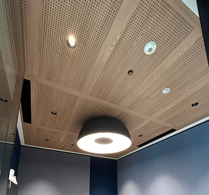 16/16/6mm  Conference Hall Perforated Acoustic Panel Soundproof Wall Interior Decorative