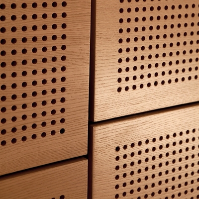 16/16/6mm  Conference Hall Perforated Acoustic Panel Soundproof Wall Interior Decorative