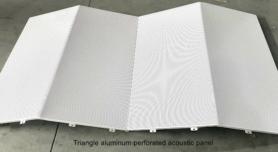 3D Curved Aluminum Micro Perforated Metal Ceiling Acoustic Sound Absorbing Panels Tiles
