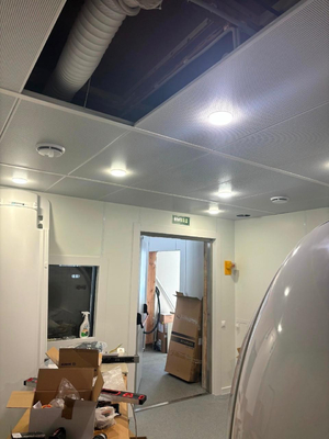 6/6/3mm Hospital MR Room Modular Acoustic Panels Perforated Metal Aluminum Ceiling Board