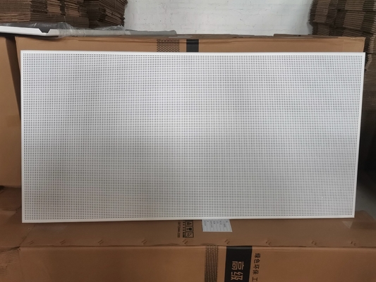 6/6/3mm Hospital MR Room Modular Acoustic Panels Perforated Metal Aluminum Ceiling Board