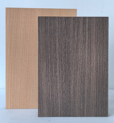 0.5mm Microperforated Acoustic Wood Wall Panels Decorative Timber Board Building Lobby