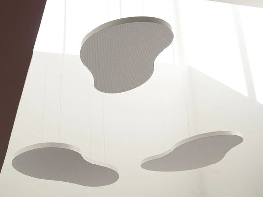 Opea Area Office Irregular Customized Shape Microperforated Acoustic Ceiling Tiles Panels