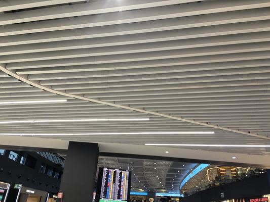 Linear Aluminum Composite Ceiling Sound Baffles Sound Proofing Panels Building Material