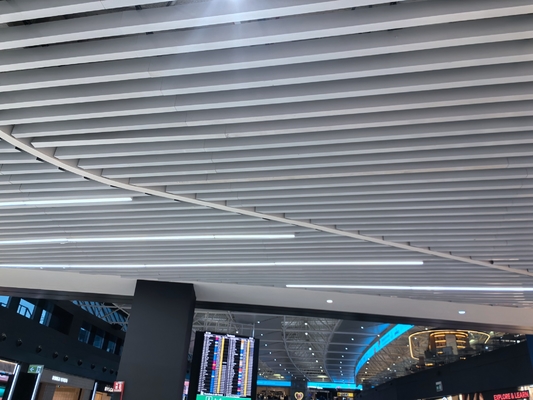 Linear Aluminum Composite Ceiling Sound Baffles Sound Proofing Panels Building Material