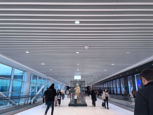 Linear Aluminum Composite Ceiling Sound Baffles Sound Proofing Panels Building Material