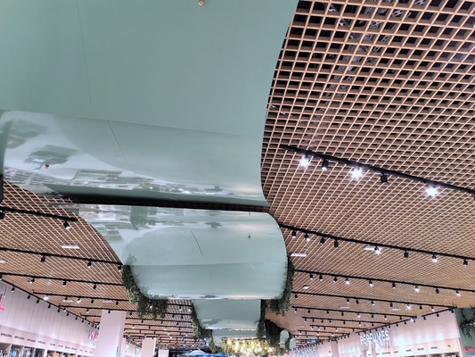 3D Curved RAL Color Aluminum Honeycomb Composite Board Ceiling Tile Acoustic Panel