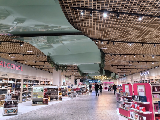 3D Curved RAL Color Aluminum Honeycomb Composite Board Ceiling Tile Acoustic Panel