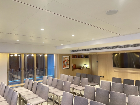 Conference Hall Ceiling Tile Microperforated Acoustic Wood Panels Soundproofing Material