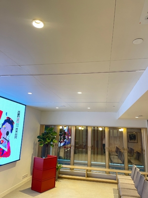 Conference Hall Ceiling Tile Microperforated Acoustic Wood Panels Soundproofing Material
