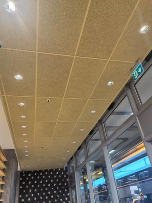 Resturant Ceiling Tile Wood Wool Cement Acoustic Panel Soundproofing Fireproof Board