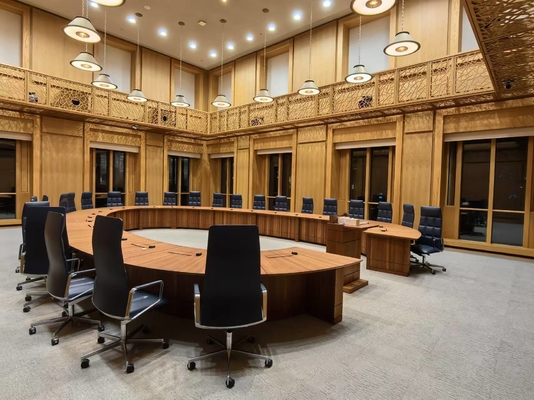1.8/1.8/0.5mm Boardroom Microperforated Acoustic Wood Panels Soundproofing Timber Board